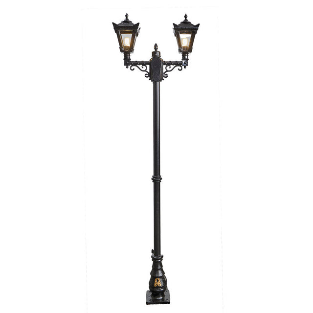 Victorian style medium double headed lamp post