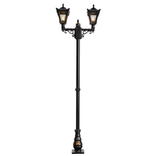 Victorian style medium double headed lamp post