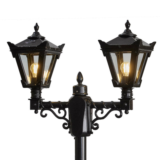 Victorian style medium double headed lamp post