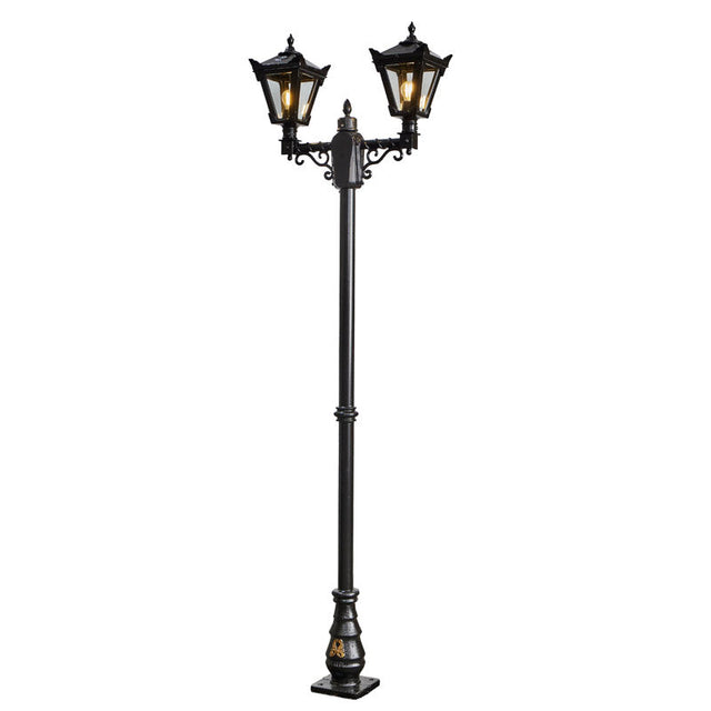 Victorian style medium double headed lamp post