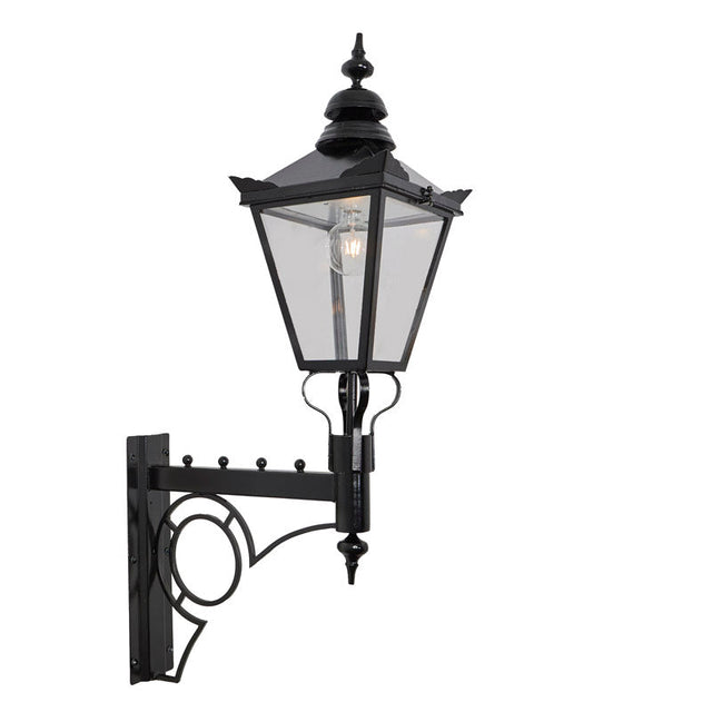 Large Victorian traditional in steel wall light