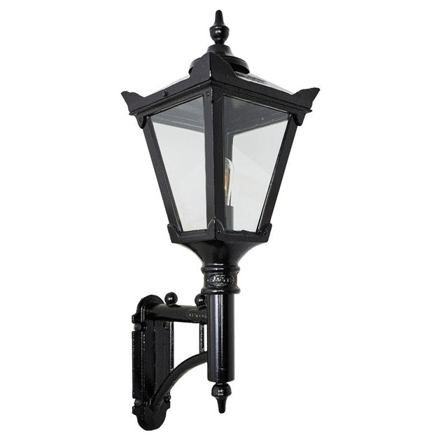 Victorian cast iron wall light with short arm