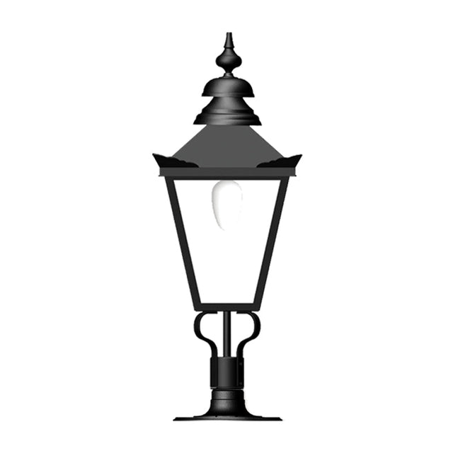 Victorian pier light for flat pier caps