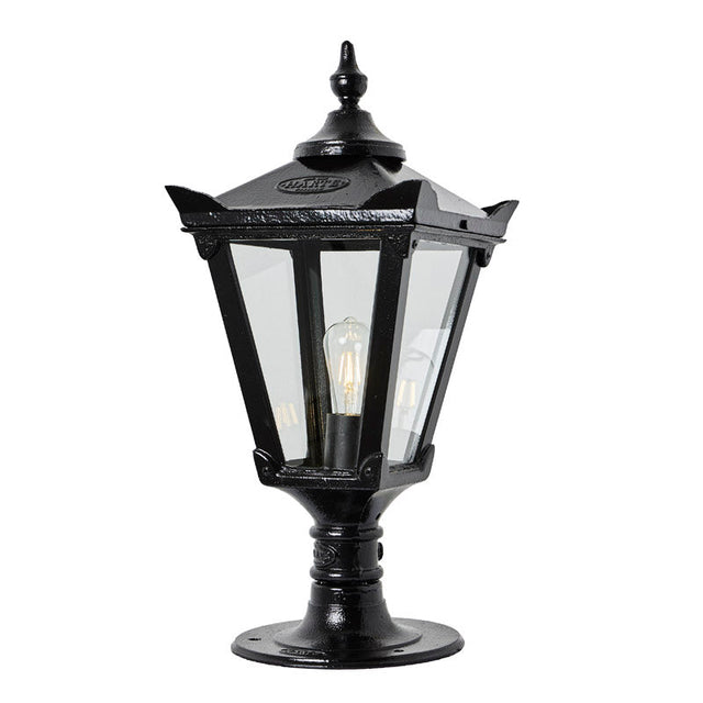 Victorian traditional cast iron pier light for flat pier caps