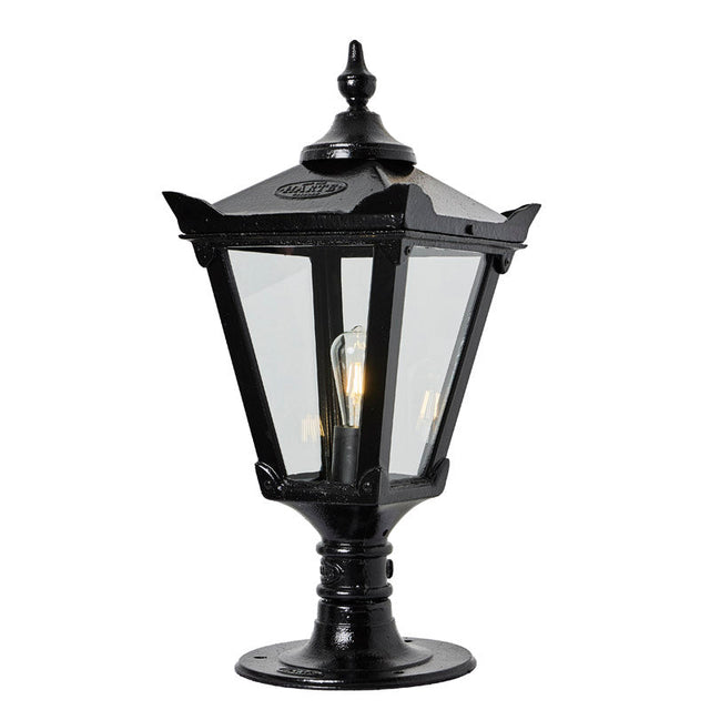 Victorian traditional cast iron pier light for flat pier caps