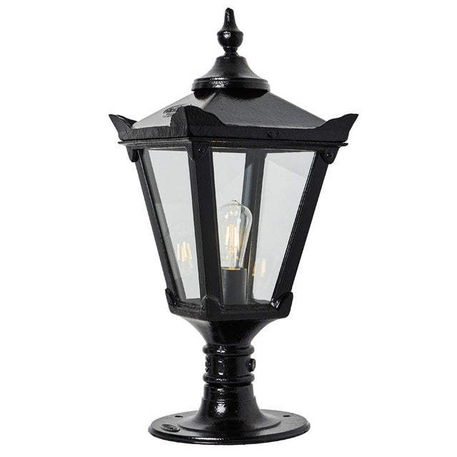 Victorian traditional cast iron pier light for flat pier caps