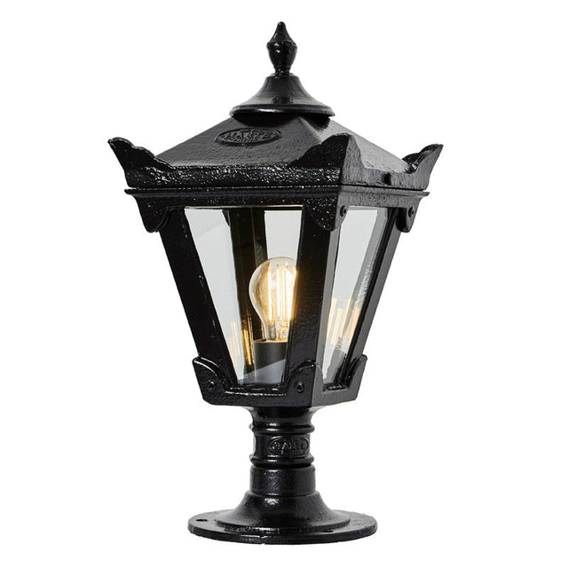 Victorian traditional cast iron pier light for flat pier caps