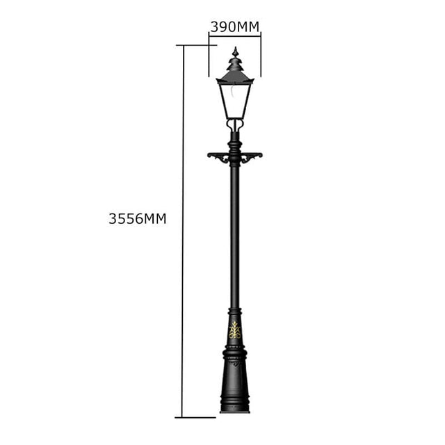 Victorian traditional cast iron lamp post