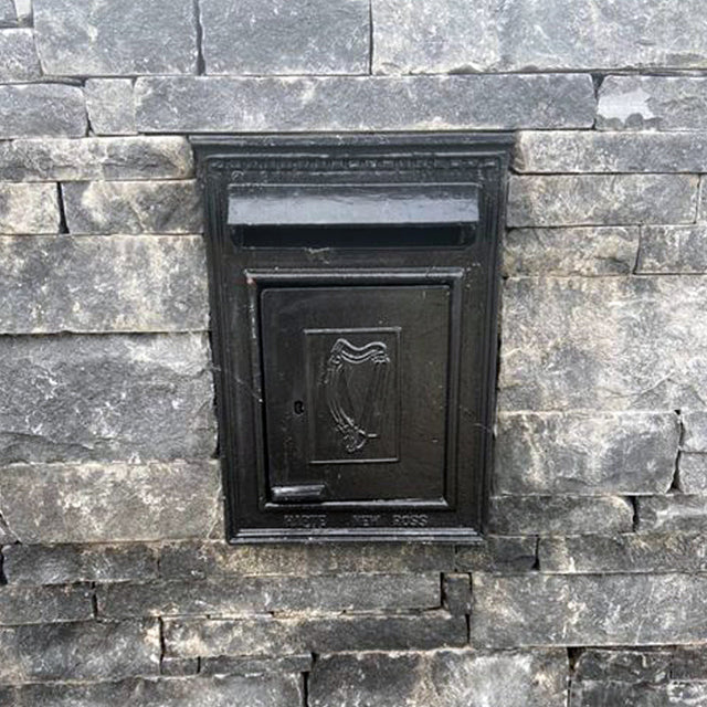 Traditional Irish Post in black for letters