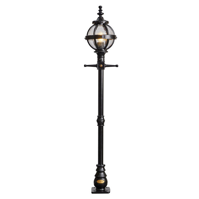 Victorian globe lamp post in cast iron