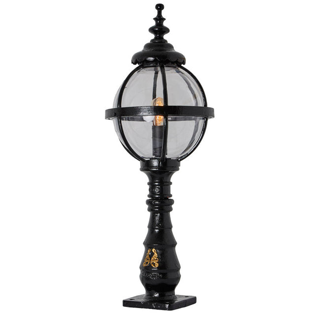 Victorian globe pedestal light in cast iron