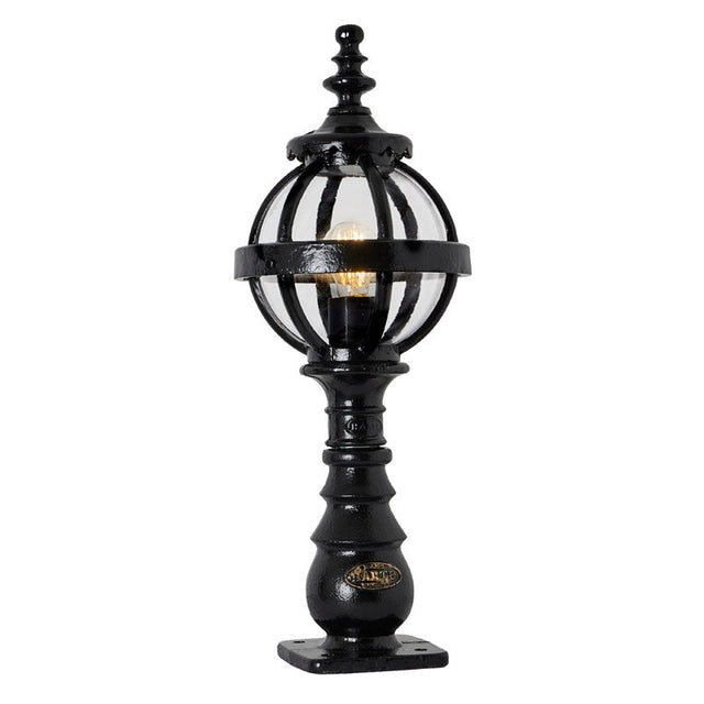 Victorian globe pedestal light in cast iron