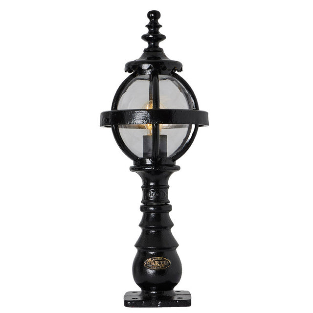 Victorian globe pedestal light in cast iron