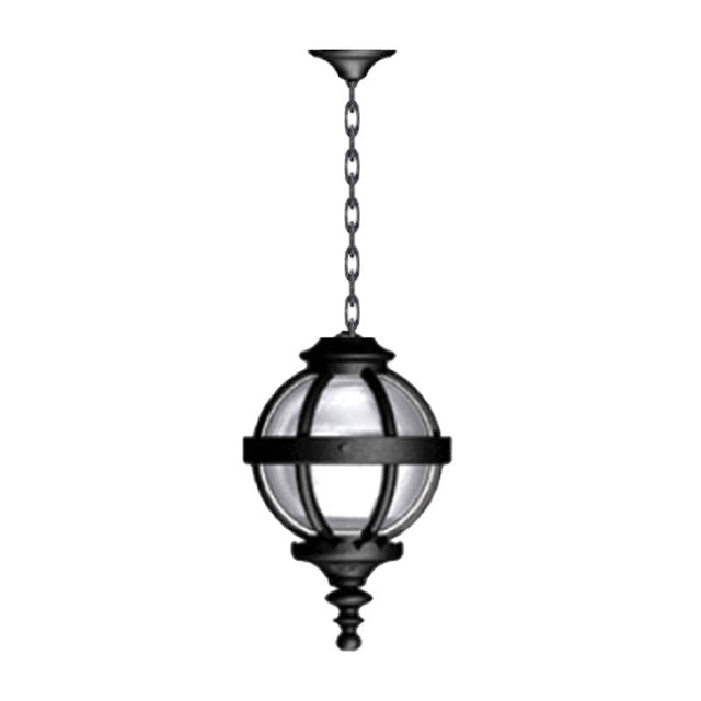 Victorian globe hanging light with chain