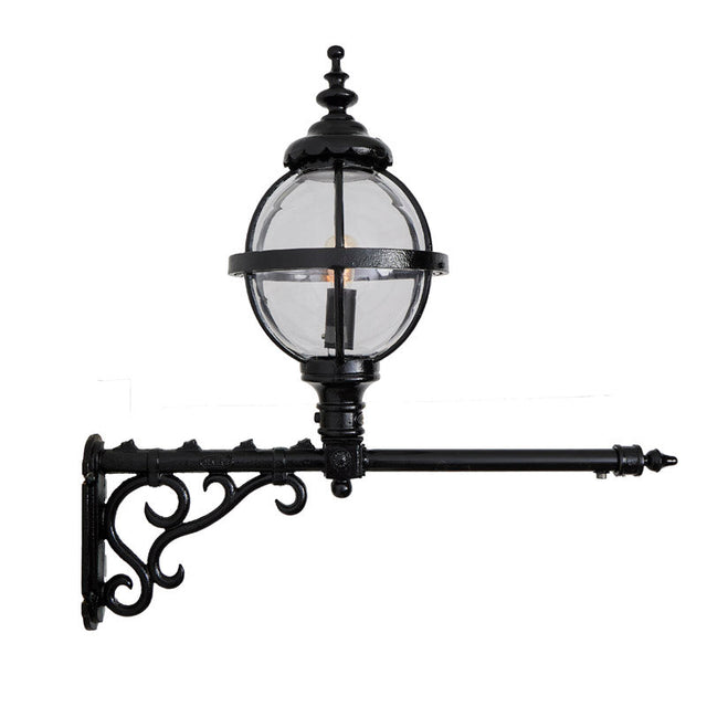 Victorian globe wall light with extension