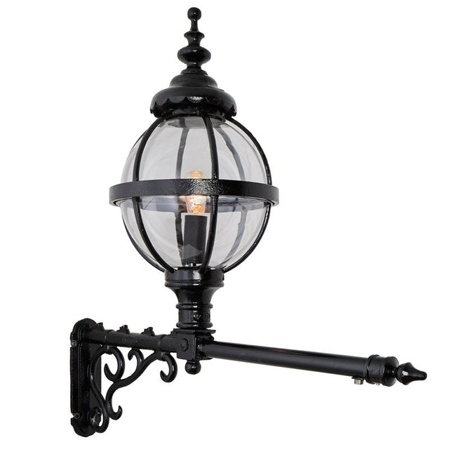 Victorian globe wall light with extension