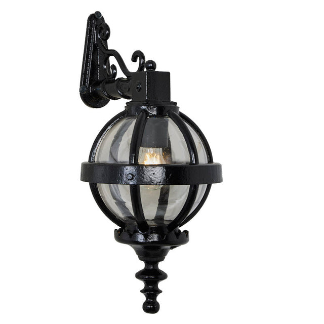 Victorian downturned globe wall light