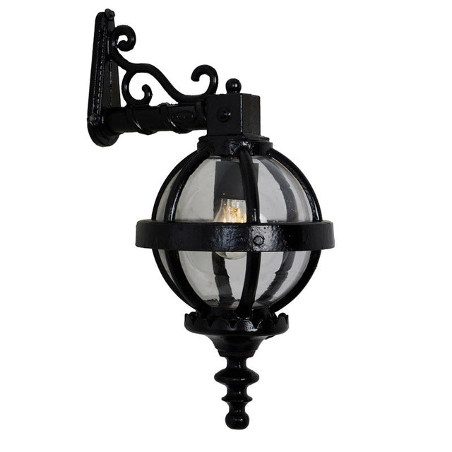 Victorian downturned globe wall light