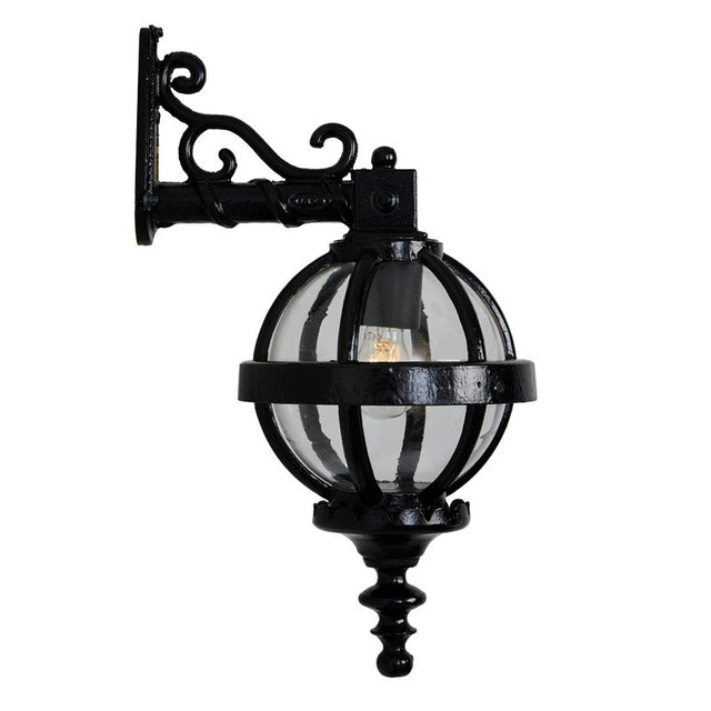 Victorian downturned globe wall light