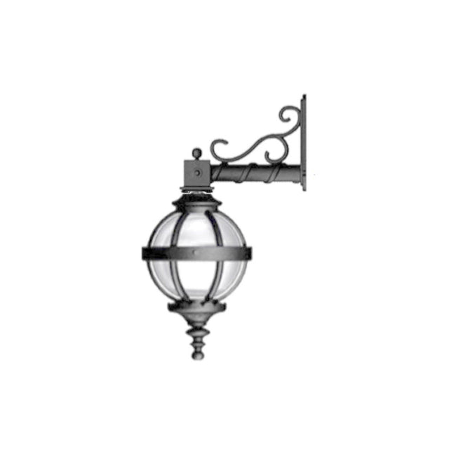 Victorian downturned globe wall light