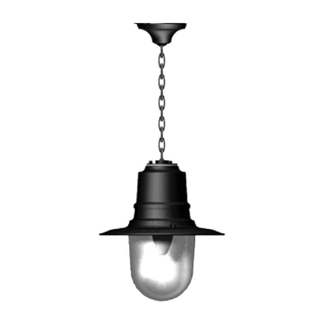 Classic railway style hanging light with chain