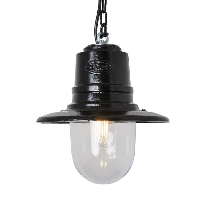 Classic railway style hanging light with chain