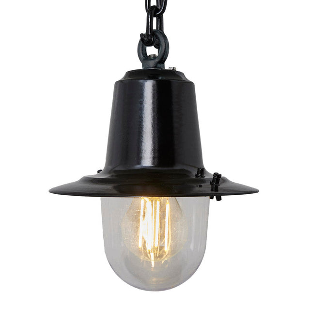 Classic railway style hanging light with chain