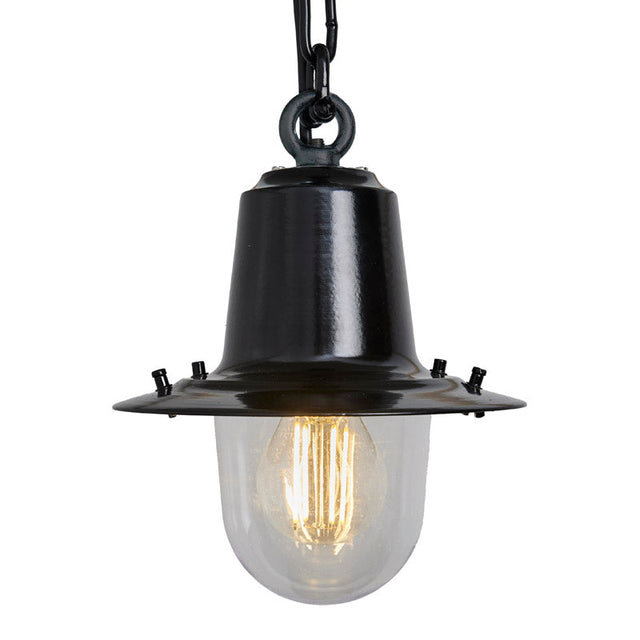 Classic railway style hanging light with chain