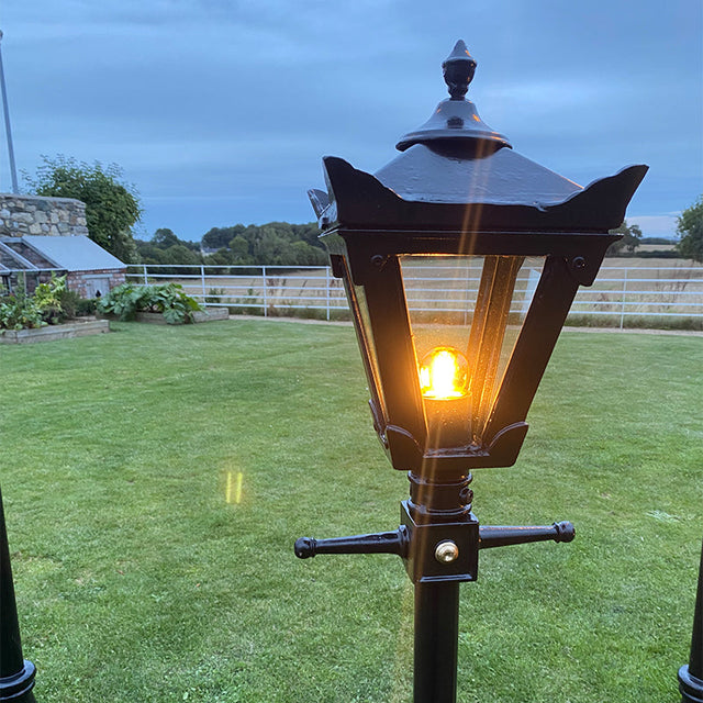 Victorian traditional cast iron lamp post