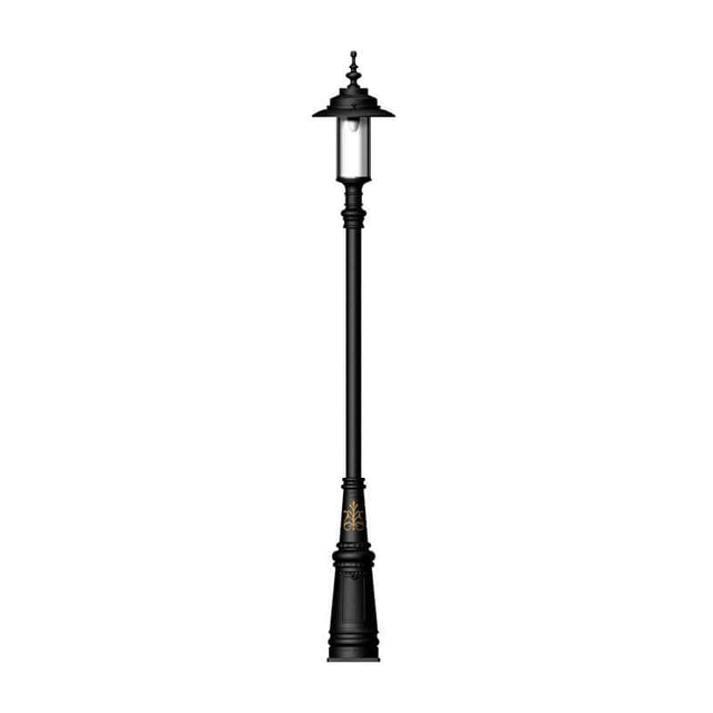 Georgian style lamp post in cast iron and steel