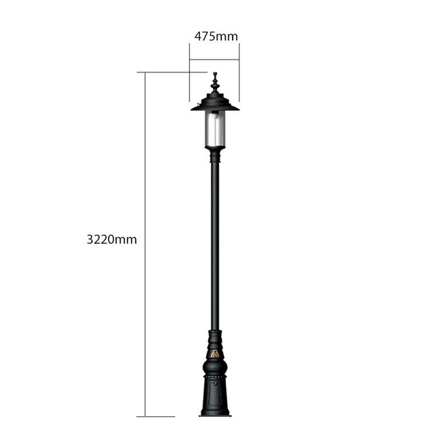 Georgian style lamp post