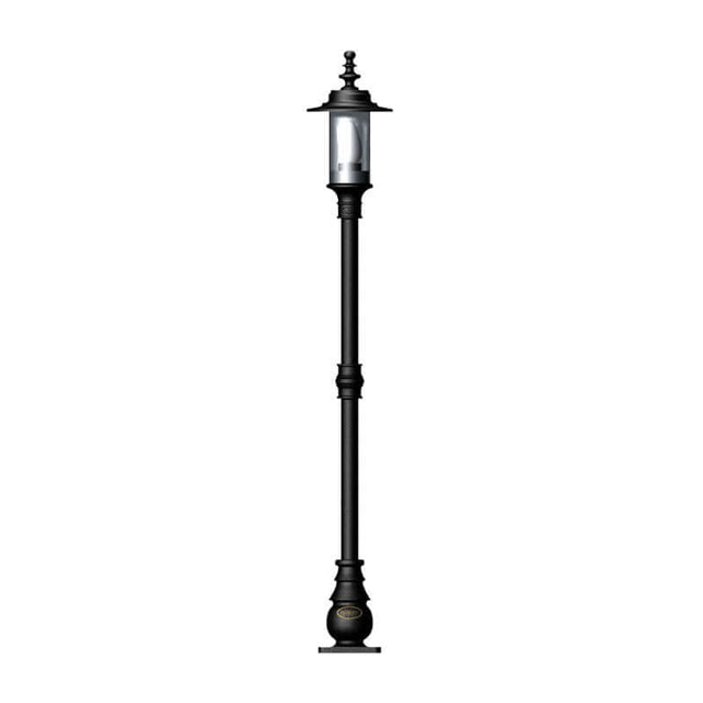 Georgian style lamp post in cast iron and steel