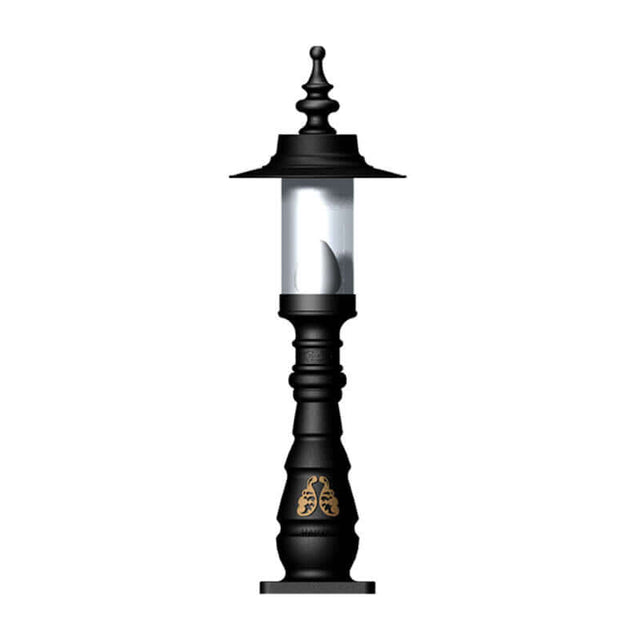 Georgian style pedestal light in cast iron and steel