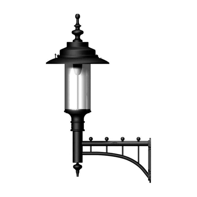 Large Georgian style wall light in cast iron and steel