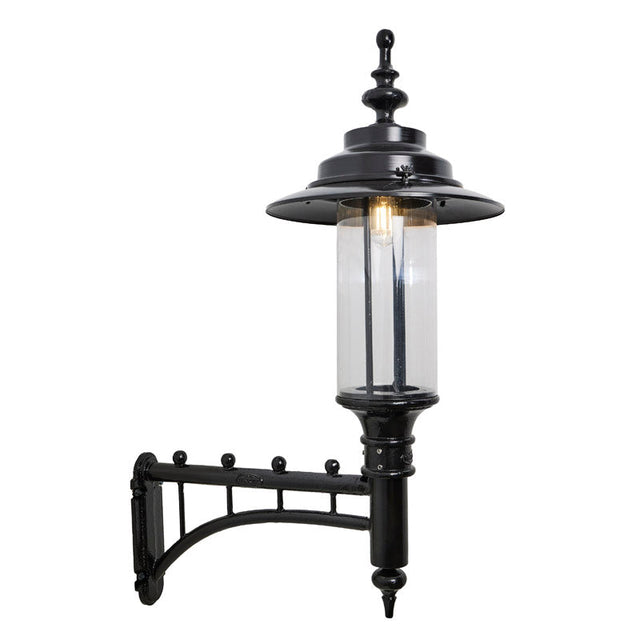 Large Georgian style wall light in cast iron and steel