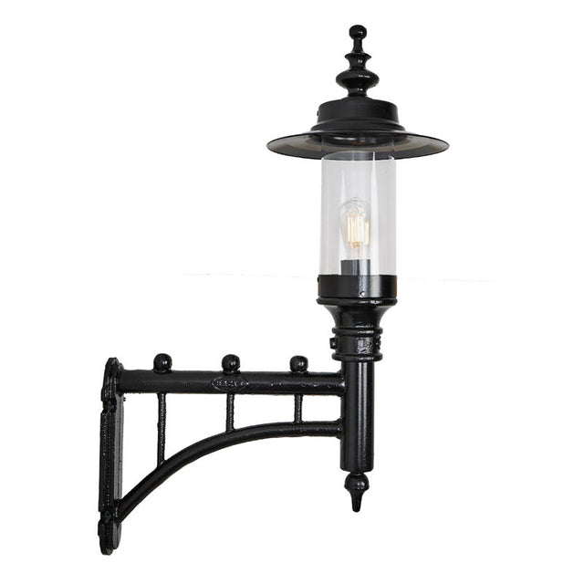 Georgian style wall light in cast iron and steel