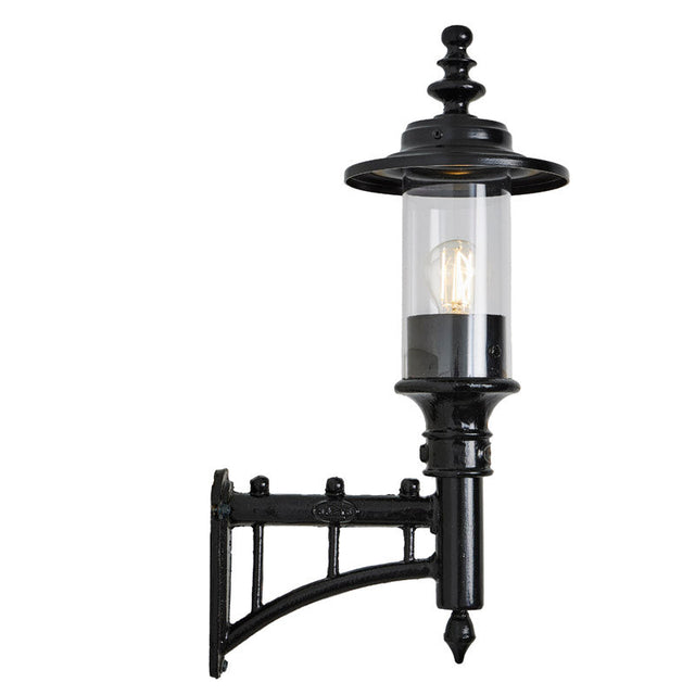 Georgian style wall light in cast iron and steel