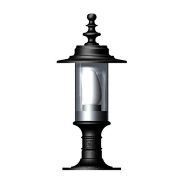 Georgian style pier light for flat piers