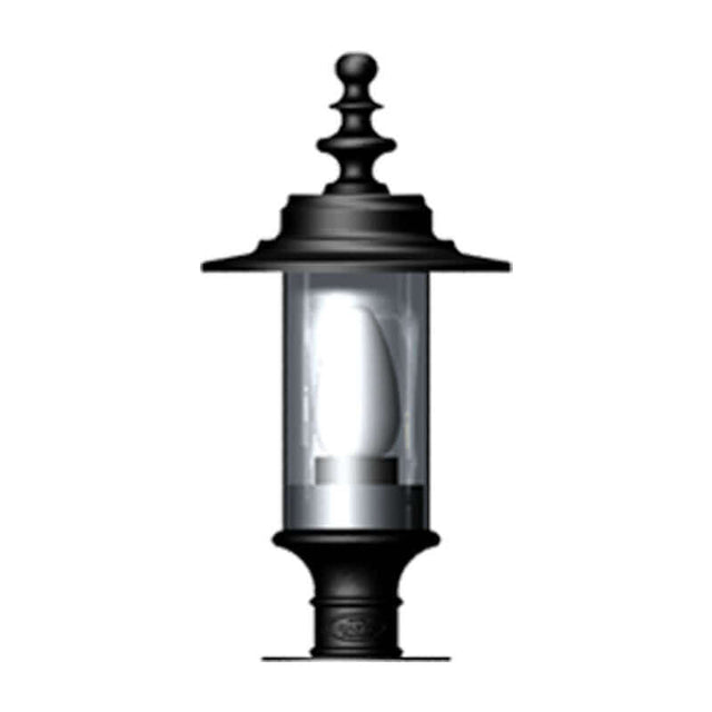 Georgian style pier light in cast iron and steel