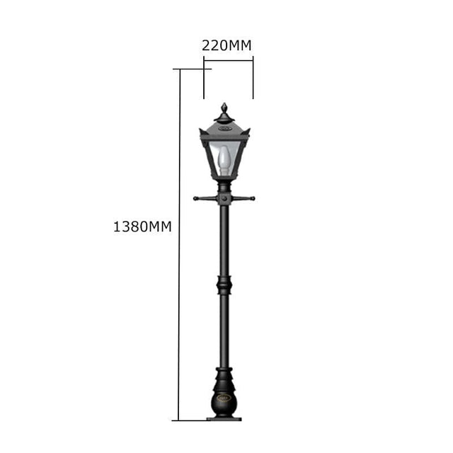 Victorian traditional cast iron lamp post