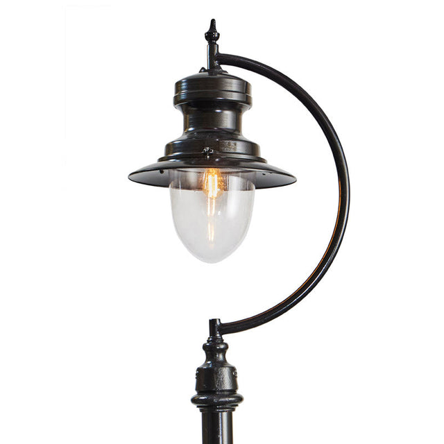 Vintage tear drop lamp post in cast iron and steel