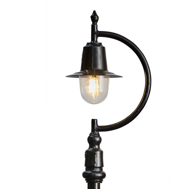 Vintage tear drop lamp post in cast iron and steel