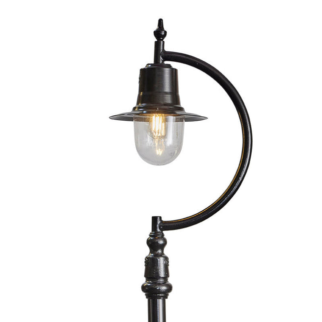 Vintage tear drop lamp post in cast iron and steel