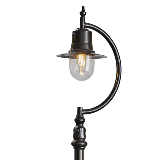 Vintage tear drop lamp post in cast iron and steel