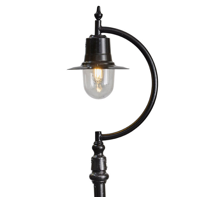 Vintage tear drop lamp post in cast iron and steel