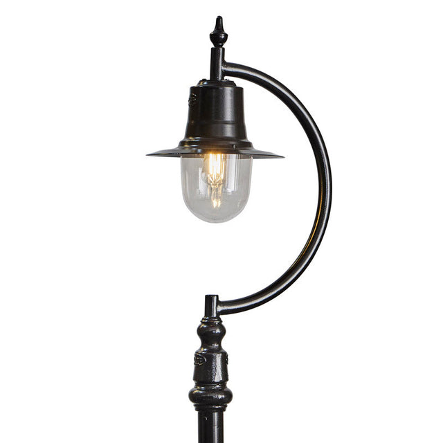 Vintage tear drop lamp post in cast iron and steel