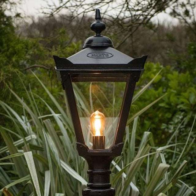 Victorian traditional cast iron pedestal light