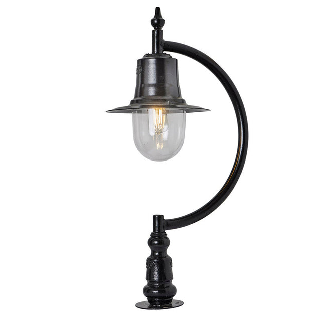 Vintage tear drop pier light in cast iron and steel