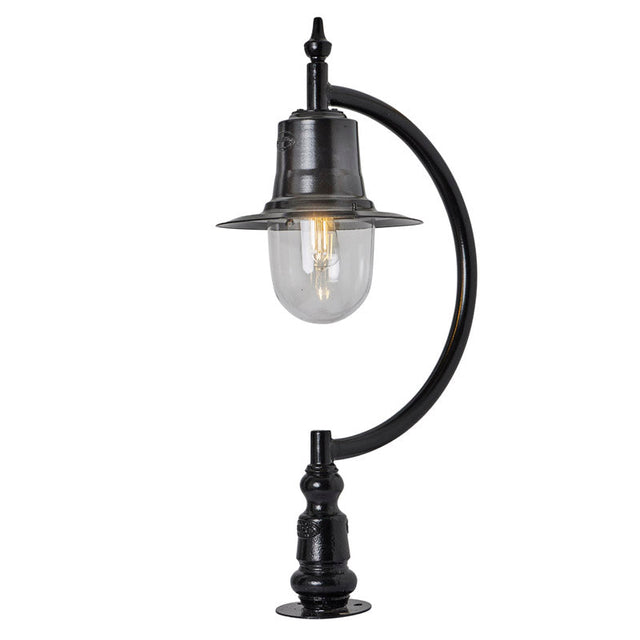 Vintage tear drop pier light in cast iron and steel