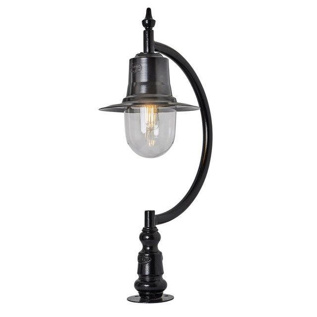 Vintage tear drop pier light in cast iron and steel